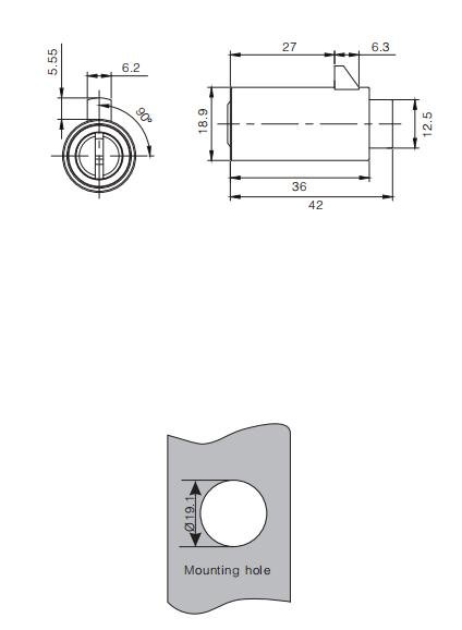 High Security Vending Machine Lock MK207 - Vending Machine Lock - 1