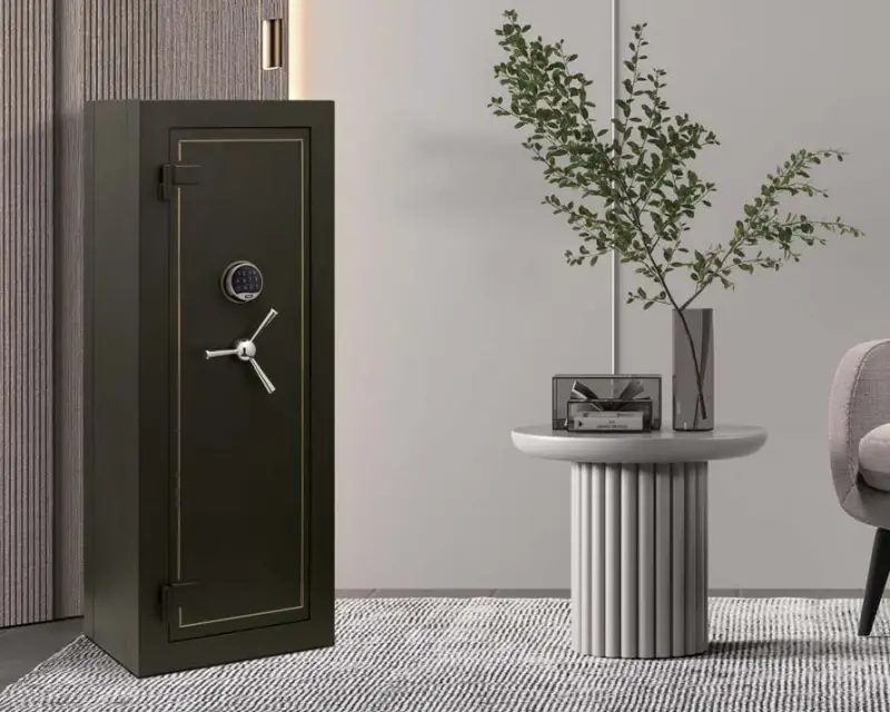 What security does the safe lock MK-E310 provide for the device?